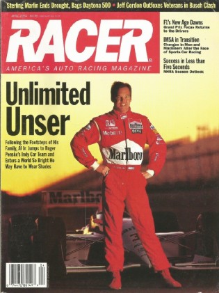 RACER MAGAZINE 1994 APR - UNSER, STERLING & GORDON WIN BIG, NHRA ALL SET
